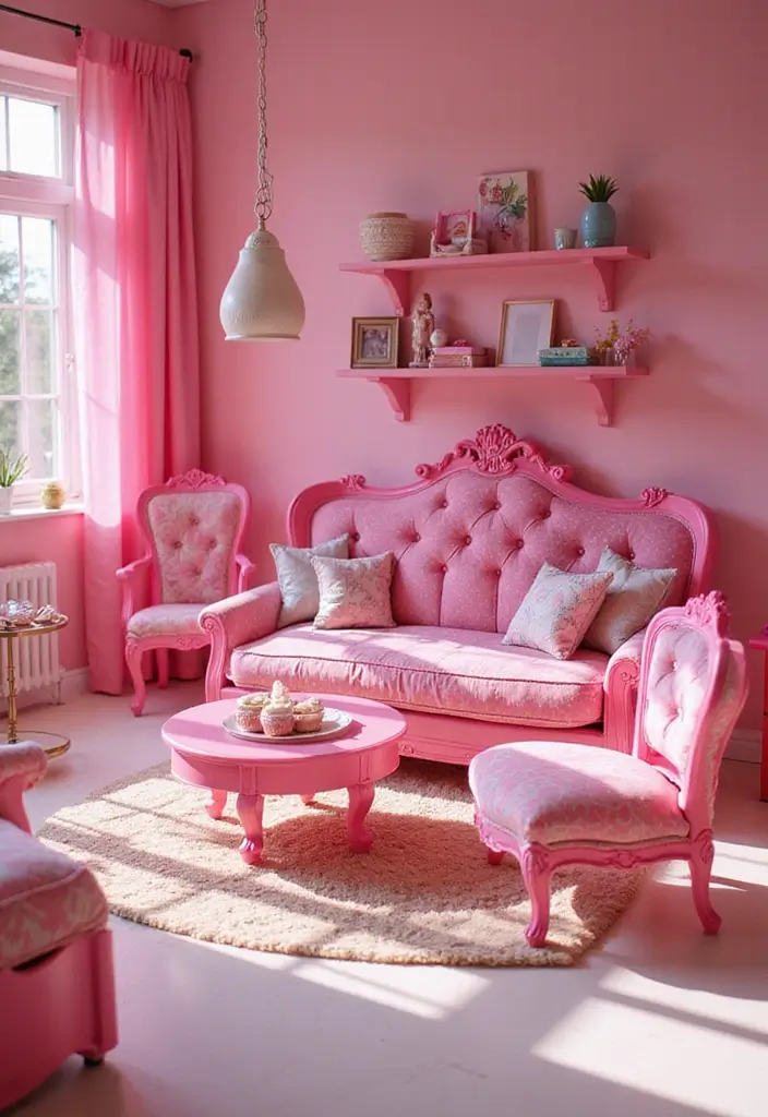 25 Barbie Bedroom Ideas for Kids That Are Pretty in Pink - 21. Barbie Play Furniture