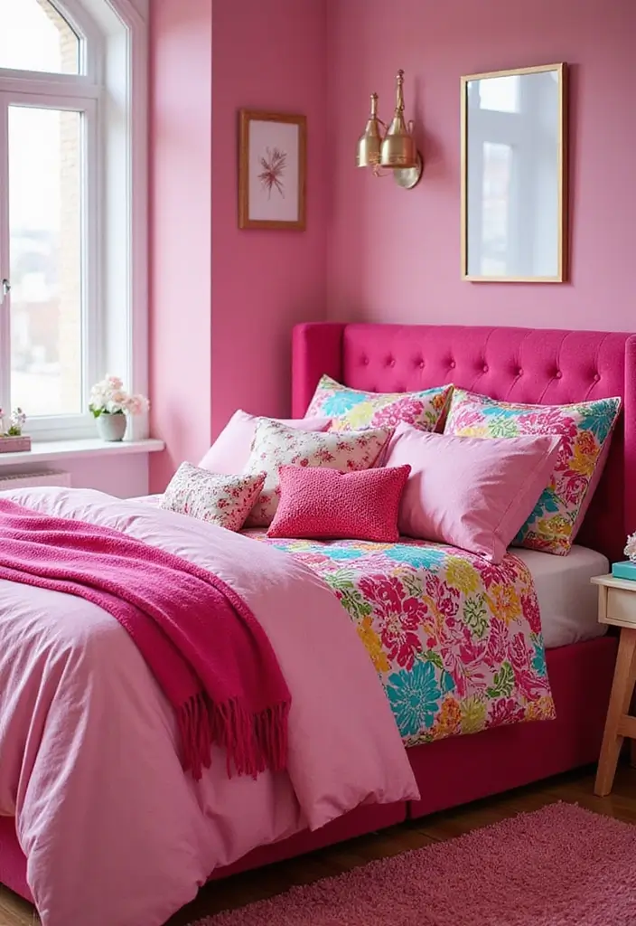 25 Barbie Bedroom Ideas for Kids That Are Pretty in Pink - 4. Stylish Barbie-inspired Bedding