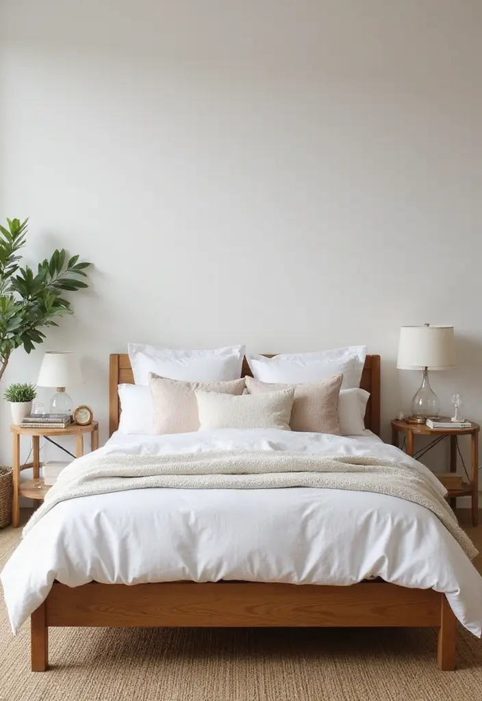 25 Bedroom Ideas with Brown Furniture That Feel Warm and Timeless - 8. Combining Brown Furniture with Whites