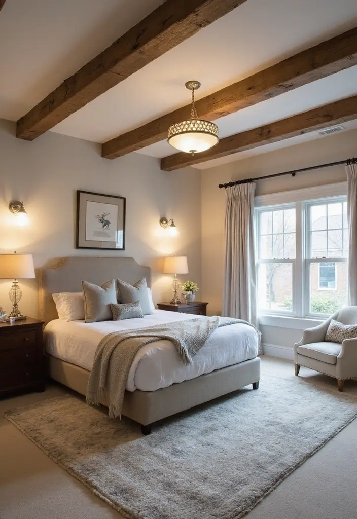 25 Bloxburg Parents Bedroom Ideas That Feel Elegant and Warm - 15. Decorative Ceiling Elements