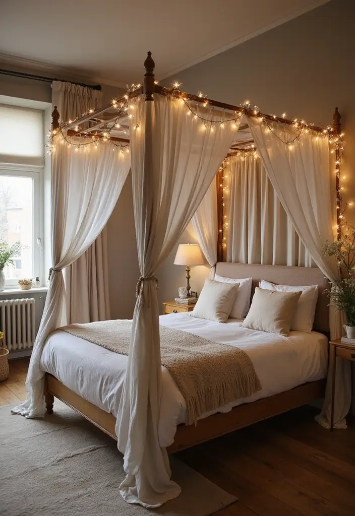 25 Bloxburg Parents Bedroom Ideas That Feel Elegant and Warm - 2. Elegant Canopy Beds