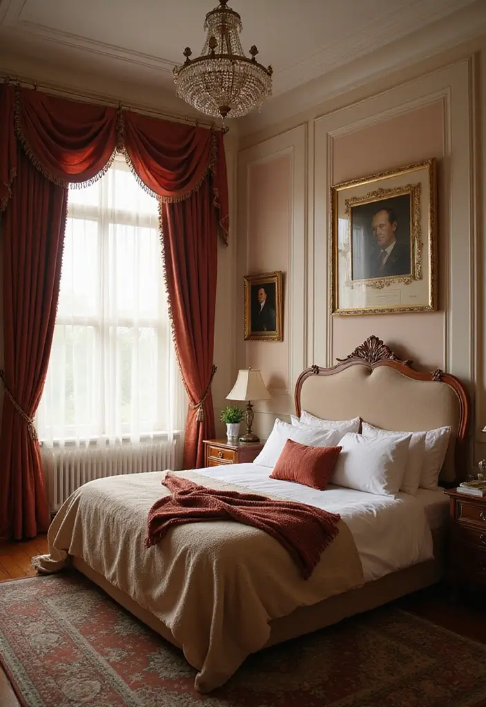 25 Bloxburg Parents Bedroom Ideas That Feel Elegant and Warm - 21. Elegant Curtains