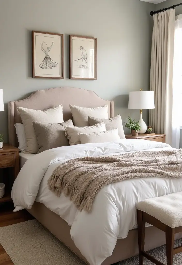 25 Bloxburg Parents Bedroom Ideas That Feel Elegant and Warm - 25. Cozy Accent Pillows