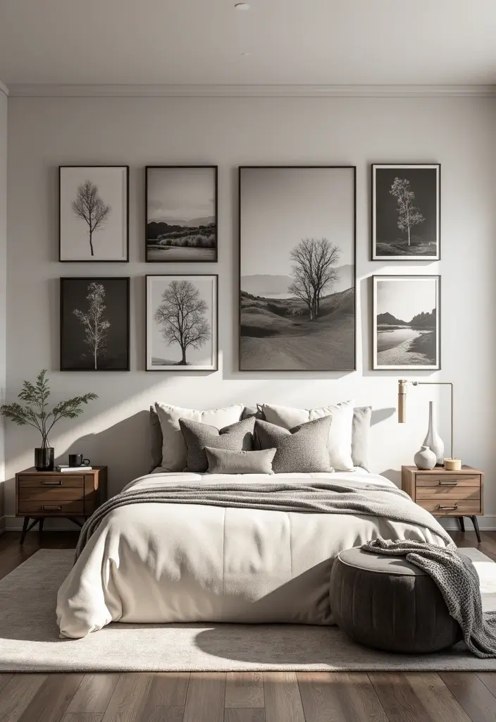 25 Bloxburg Parents Bedroom Ideas That Feel Elegant and Warm - 7. Elegant Wall Art