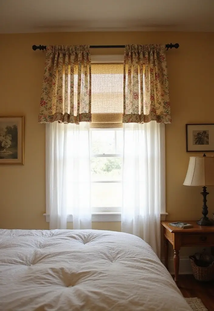 25 Cottage Core Bedroom Ideas That Bring Whimsical Charm Home - 25. Rustic Window Treatments