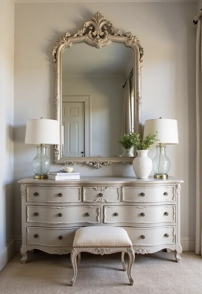 25 Grown Women Bedroom Ideas That Balance Comfort & Confidence - 16. Elegant Mirrors for Depth