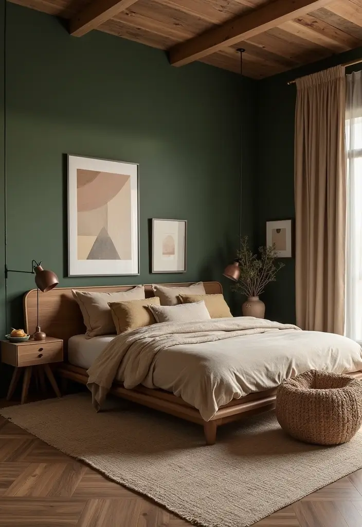 25 Grown Women Bedroom Ideas That Balance Comfort & Confidence - 8. Earthy Tones for a Grounded Feel