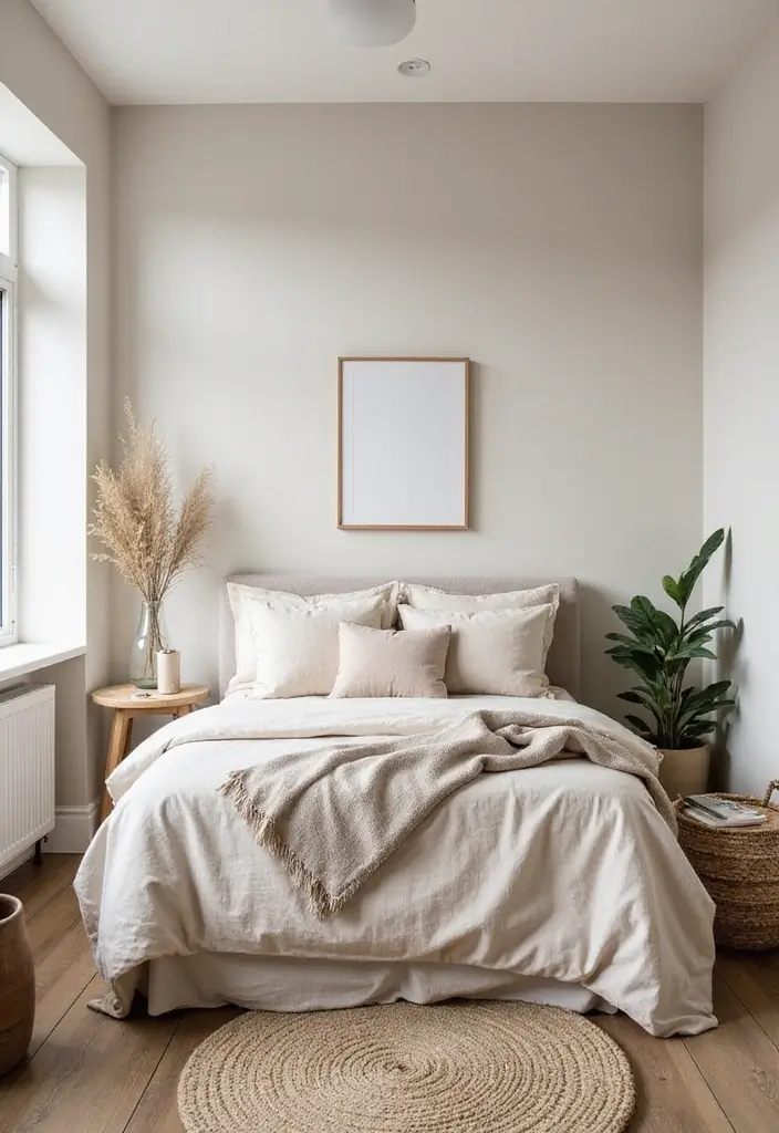 25 Small Primary Bedroom Ideas That Feel Calm & Luxurious - 1. Embrace Neutral Tones