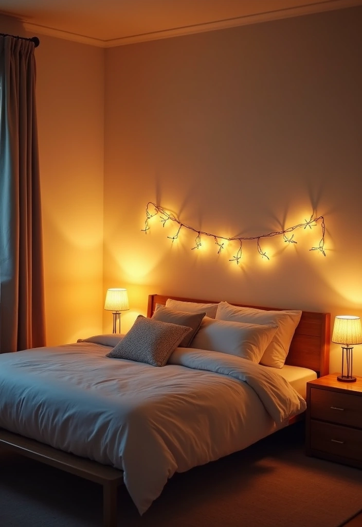 25 Small Primary Bedroom Ideas That Feel Calm & Luxurious - 10. Soft Lighting Solutions