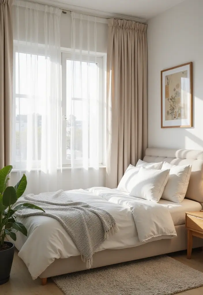 25 Small Primary Bedroom Ideas That Feel Calm & Luxurious - 5. Natural Light Emphasis