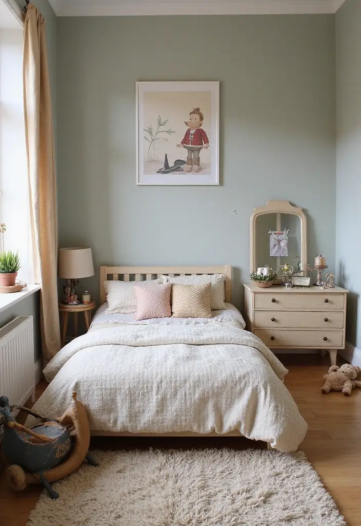 26 Country Style Bedroom Ideas That Feel Warm and Inviting - 22. A Touch of Whimsy