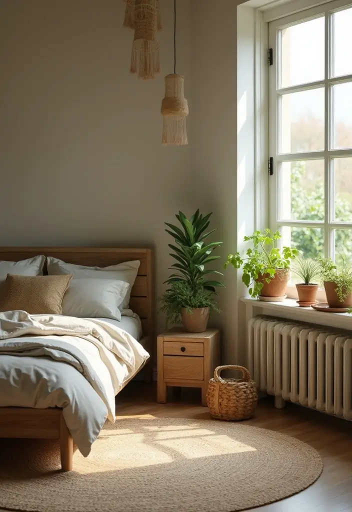 26 Country Style Bedroom Ideas That Feel Warm and Inviting - 24. Eco-friendly Decor