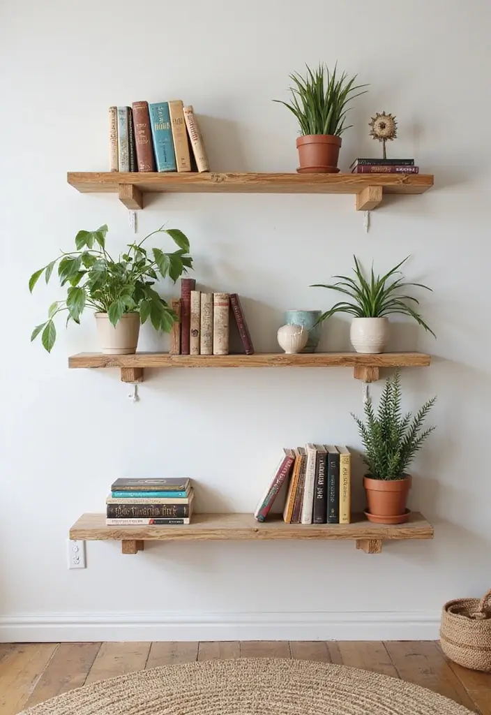 26 Girls Bedroom Ideas for Small Rooms That Are Sweet & Space-Savvy - 5. Chic Floating Shelves