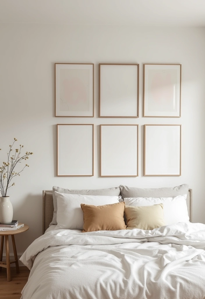 26 Ingenious Mezzanine Bedroom Small Loft Ideas - 14. Minimalist Artwork Display