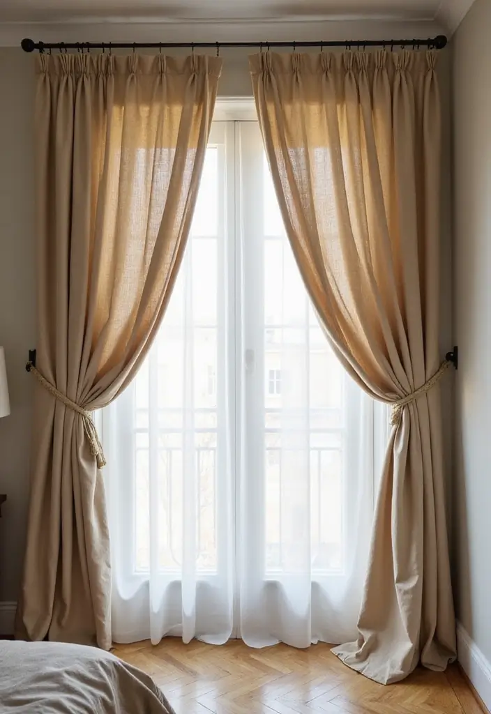 26 Ingenious Mezzanine Bedroom Small Loft Ideas - 19. Clever Use of Curtains