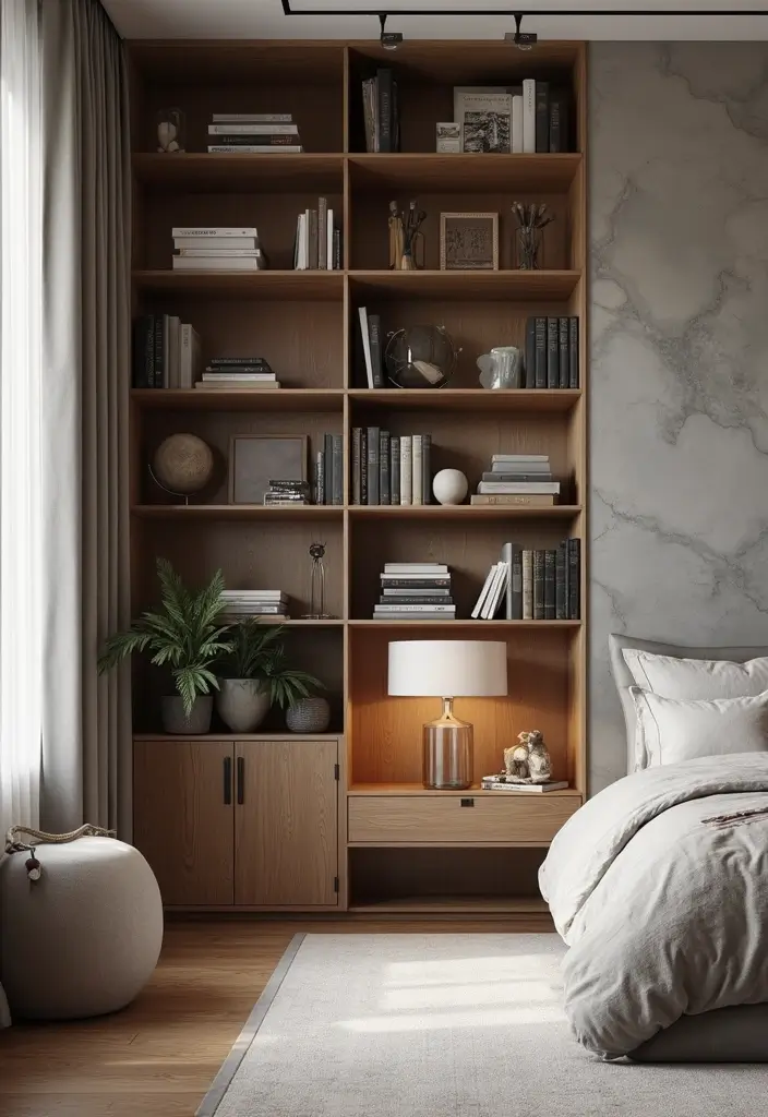 26 Ingenious Mezzanine Bedroom Small Loft Ideas - 3. Incorporate Vertical Storage