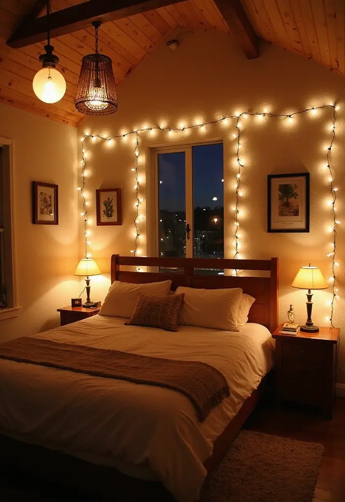 26 Ingenious Mezzanine Bedroom Small Loft Ideas - 5. Creative Lighting Solutions