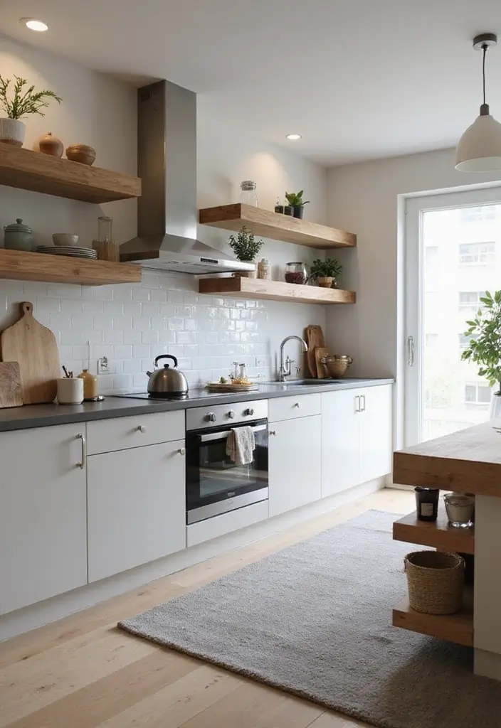 27 One Bedroom Apartment Ideas That Feel Spacious & Modern - 11. Efficient Kitchen Layouts