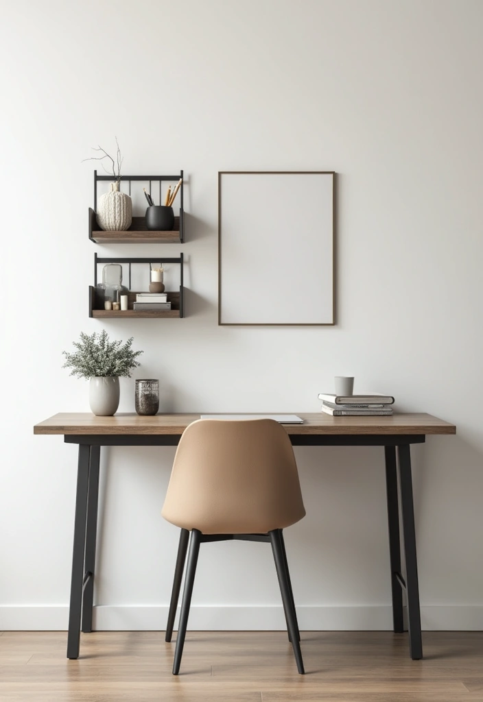 27 One Bedroom Apartment Ideas That Feel Spacious & Modern - 15. Wall-mounted Desks