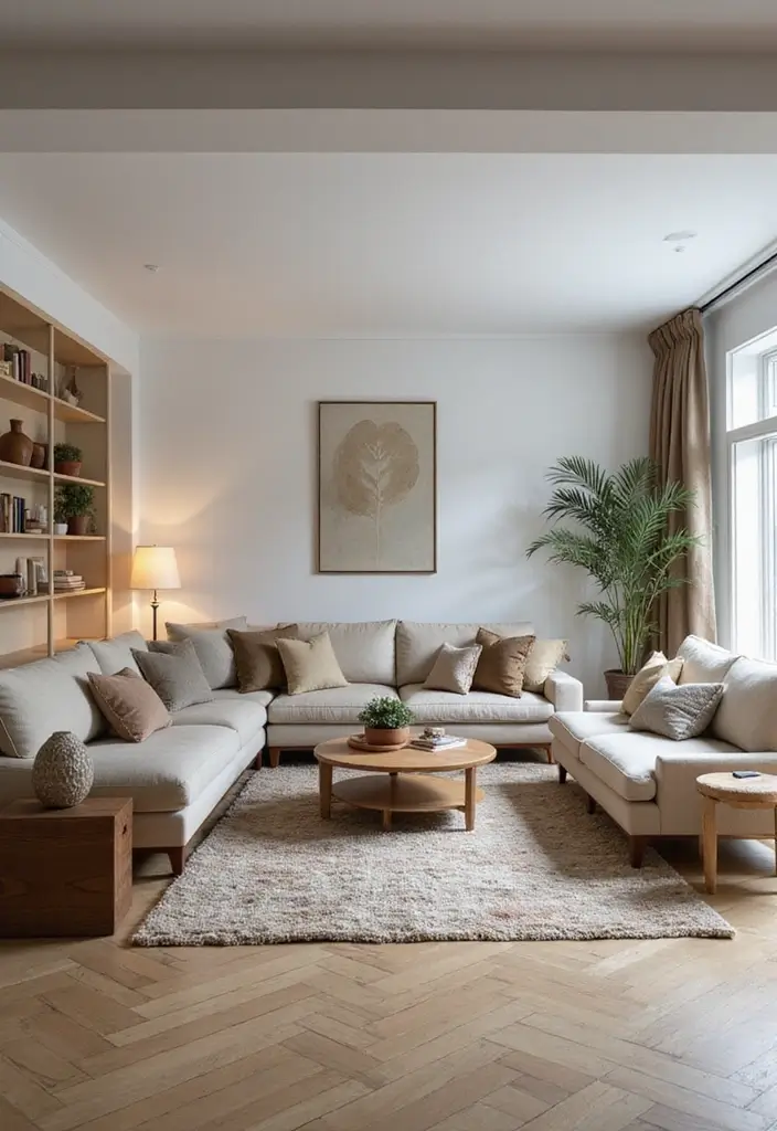 27 One Bedroom Apartment Ideas That Feel Spacious & Modern - 17. Floating Furniture