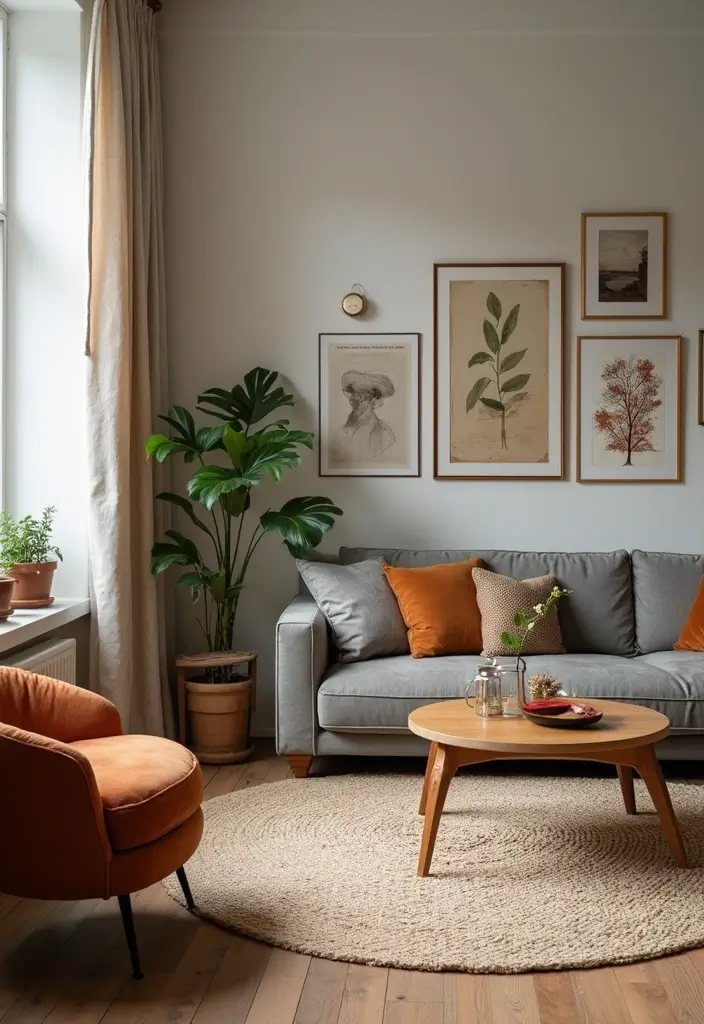 27 One Bedroom Apartment Ideas That Feel Spacious & Modern - 25. Incorporate Vintage Pieces