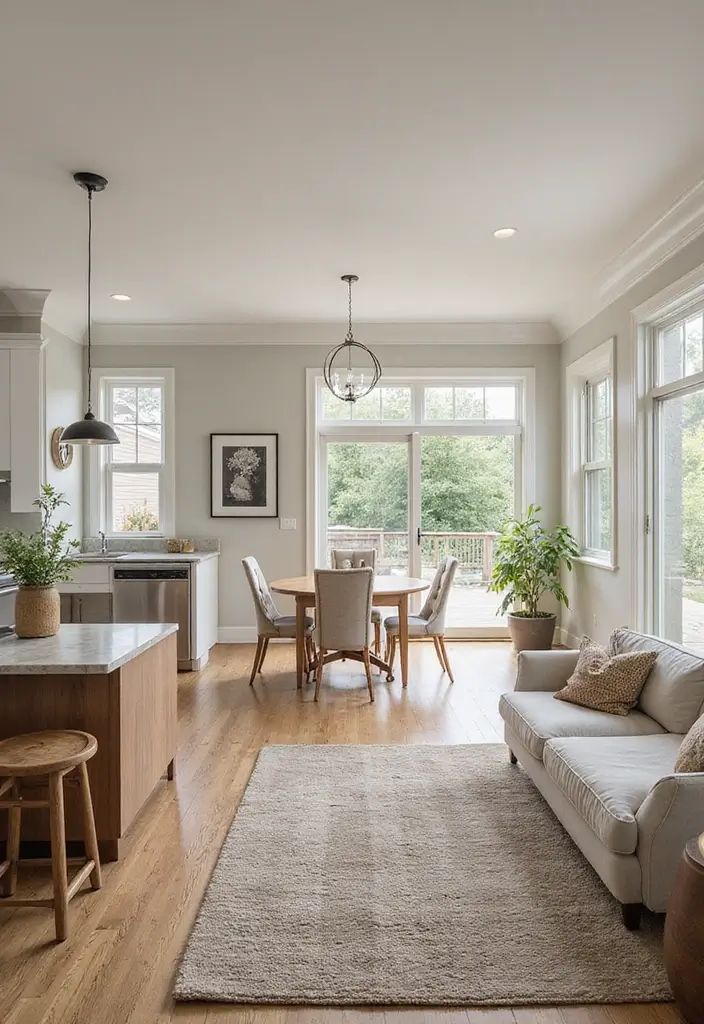 27 One Bedroom Apartment Ideas That Feel Spacious & Modern - 3. Open Floor Plan Living