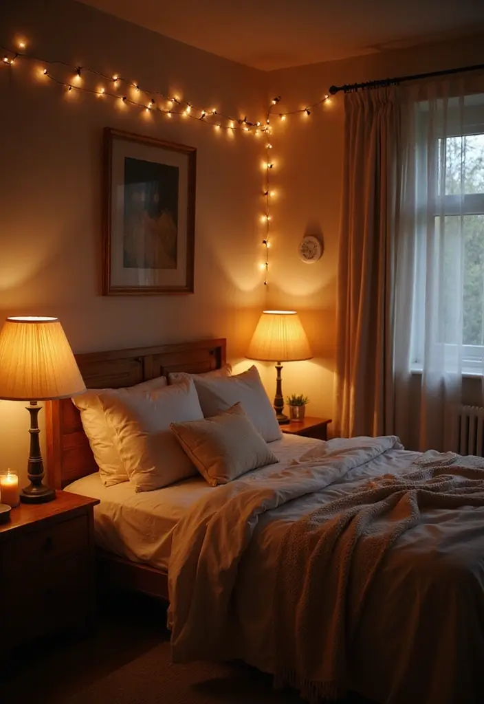 27 Western Boho Bedroom Ideas That Mix Wild Spirit and Style - 17. Soft, Ambient Lighting