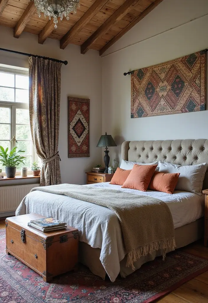 27 Western Boho Bedroom Ideas That Mix Wild Spirit and Style - 3. Eclectic Accessories