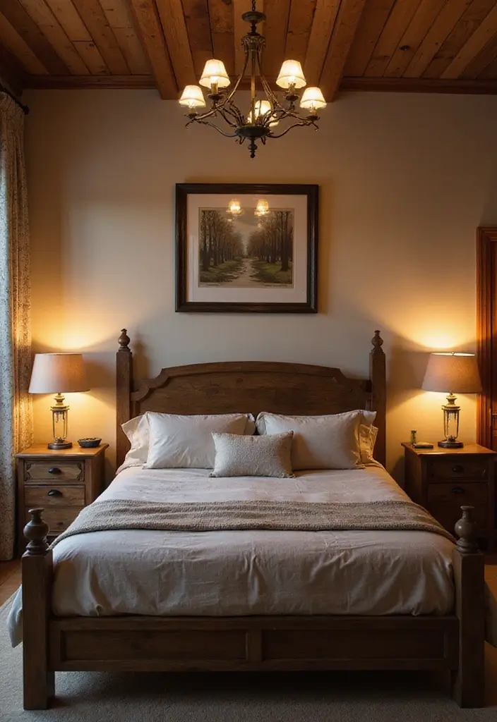 27 Western Boho Bedroom Ideas That Mix Wild Spirit and Style - 7. Rustic Lighting
