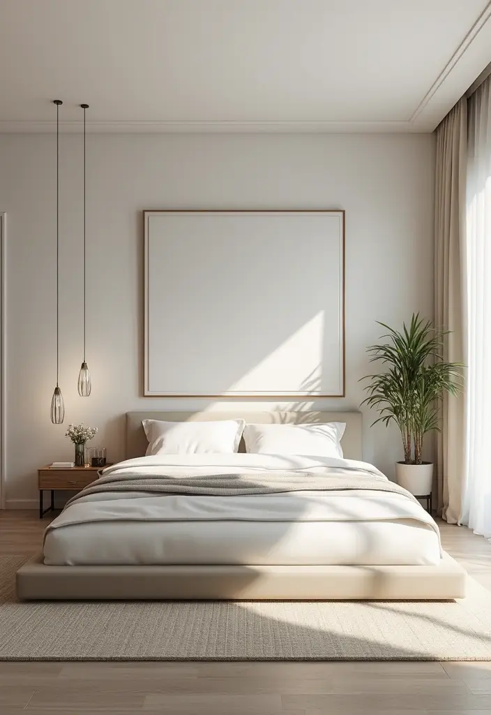 28 Modern Bedroom Interior Design Ideas That Feel Luxe & Serene - 2. Minimalist Bedroom Design