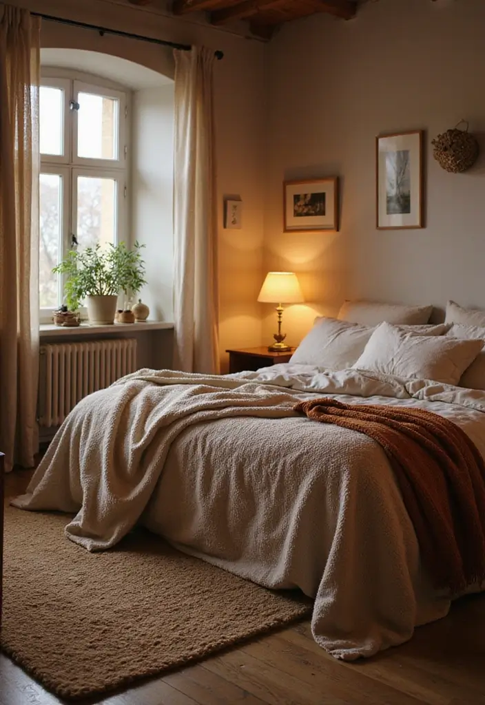 28 Modern Bedroom Interior Design Ideas That Feel Luxe & Serene - 5. Cozy Bedroom Accessories