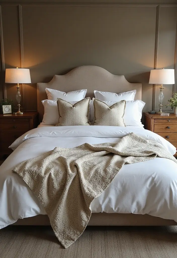 29 Apartment Bedroom Decor Ideas That Feel Cozy and Chic - 14. Chic Bedding Sets