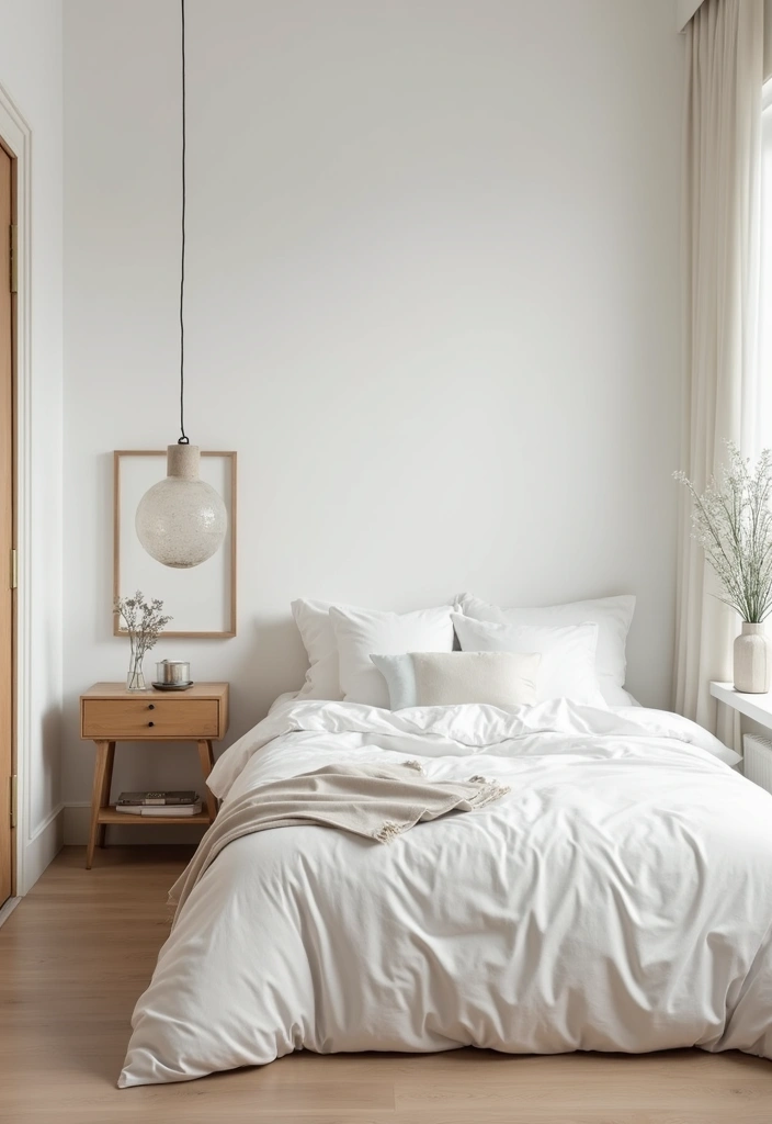 29 Apartment Bedroom Decor Ideas That Feel Cozy and Chic - 17. Minimalist Influence