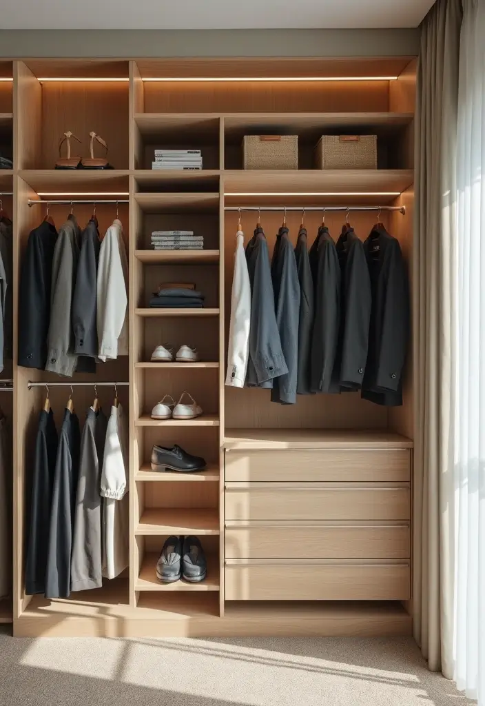 29 Apartment Bedroom Decor Ideas That Feel Cozy and Chic - 23. Custom Closet Solutions