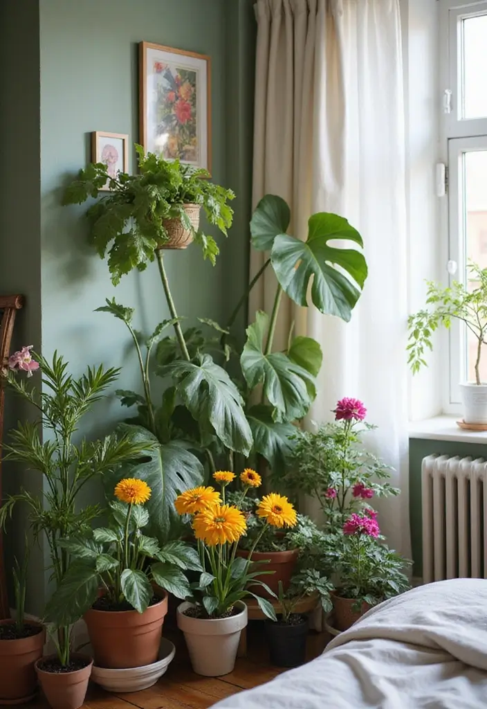 29 Romantic Bedroom Ideas for Him's Birthday That Feel Personal & Cozy - 12. Outdoor Elements Inside