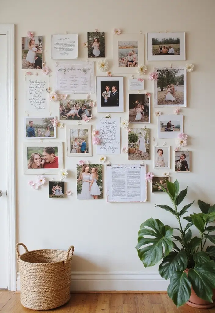 29 Romantic Bedroom Ideas for Him's Birthday That Feel Personal & Cozy - 5. Customizable Mood Board