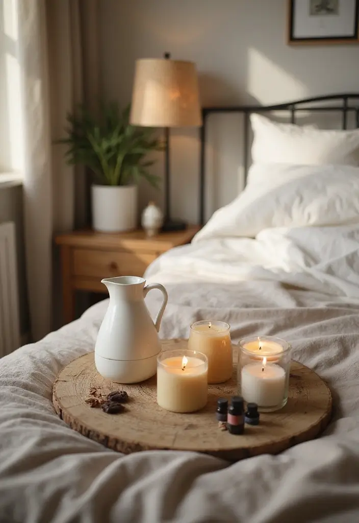 30 Bedroom Ideas for Black Women That Feel Bold, Beautiful & Empowering - 21. Aromatherapy Elements