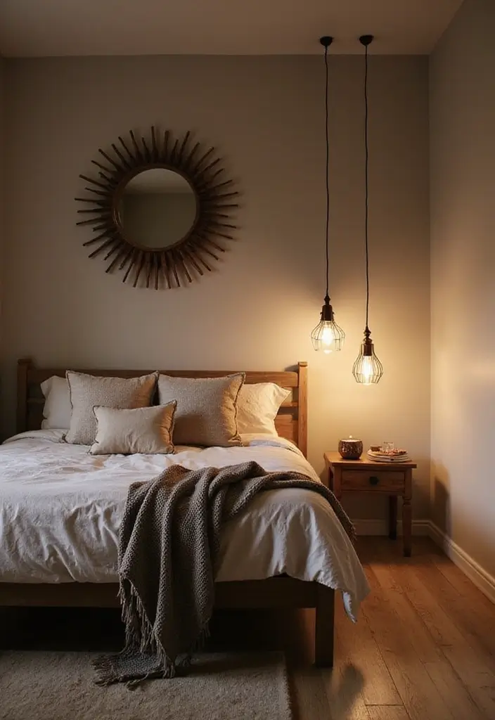 30 Bedroom Ideas for Black Women That Feel Bold, Beautiful & Empowering - 30. Custom Lighting Fixtures