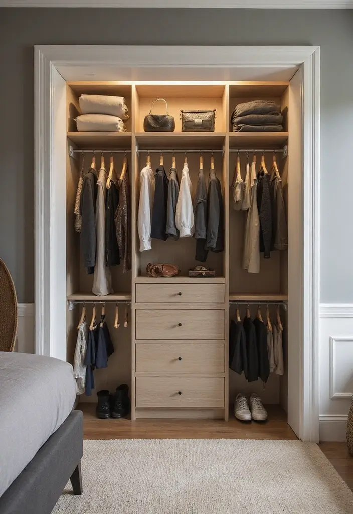 30 Bedroom Wardrobe Design Ideas That Maximize Space Beautifully - 26. Smart Closet Solutions