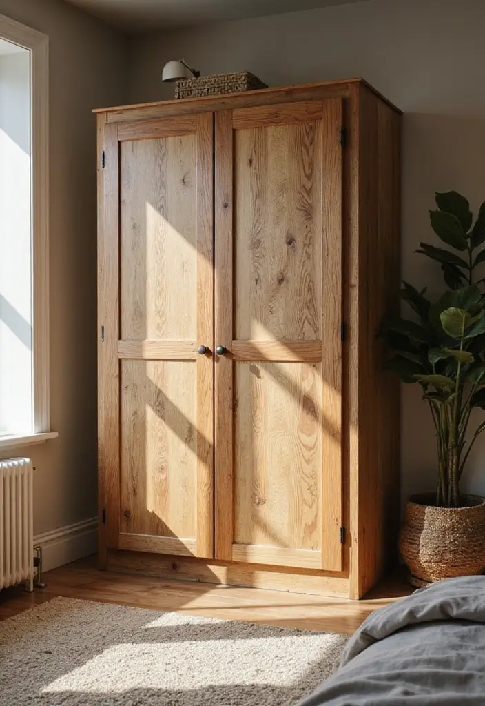 30 Bedroom Wardrobe Design Ideas That Maximize Space Beautifully - 27. Eco-Friendly Wardrobe Designs