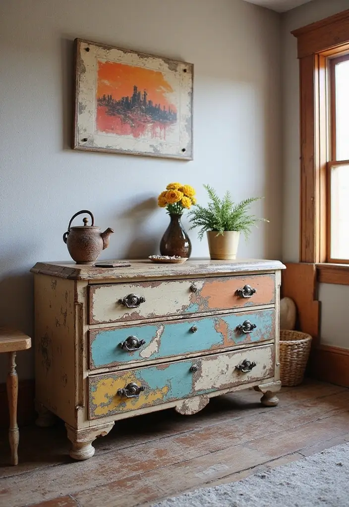 30 Cozy Boho Bedroom Ideas That Feel Dreamy and Relaxed - 22. Upcycled Furniture