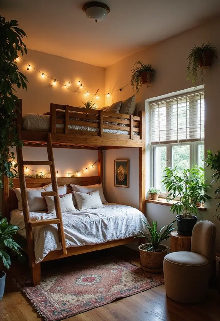 30 Cozy Boho Bedroom Ideas That Feel Dreamy and Relaxed - 24. Cozy Loft Beds