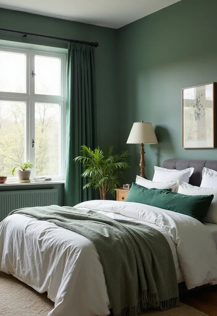 30 Forest Green Bedroom Ideas That Bring Nature Indoors - 30. Seasonal Decor Changes