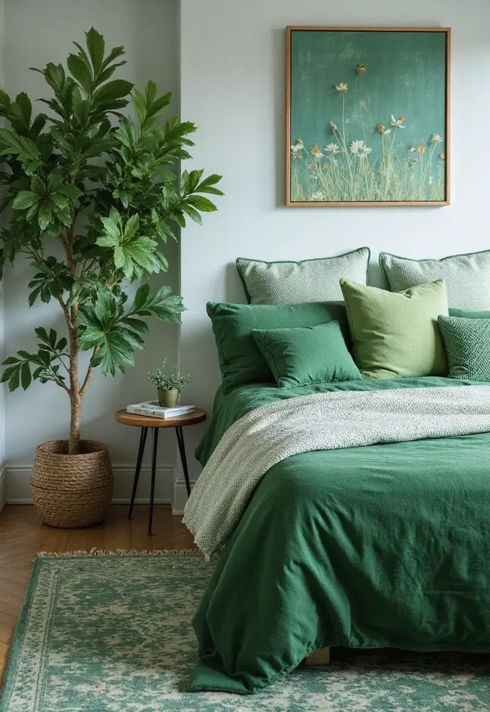 30 Forest Green Bedroom Ideas That Bring Nature Indoors - 4. Green Bedroom Accents