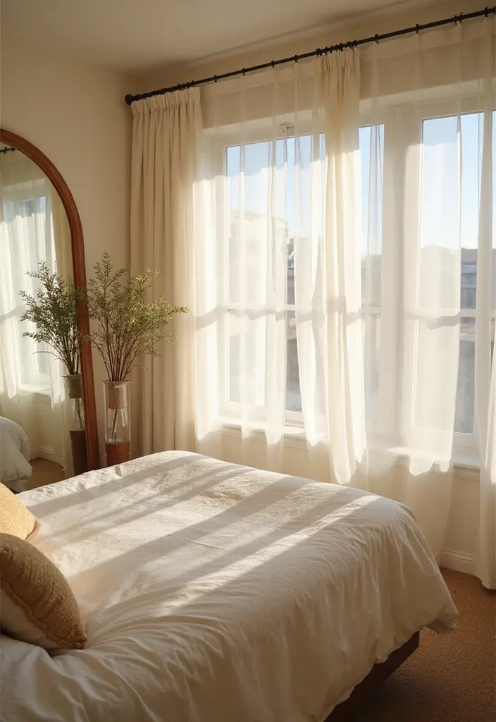 30 Forest Green Bedroom Ideas That Bring Nature Indoors - 6. Natural Light Enhancements