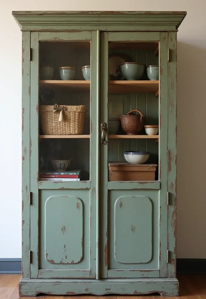30 Inside Cupboard Ideas Bedroom That Maximize Storage - 20. Repurpose Old Furniture for Unique Storage