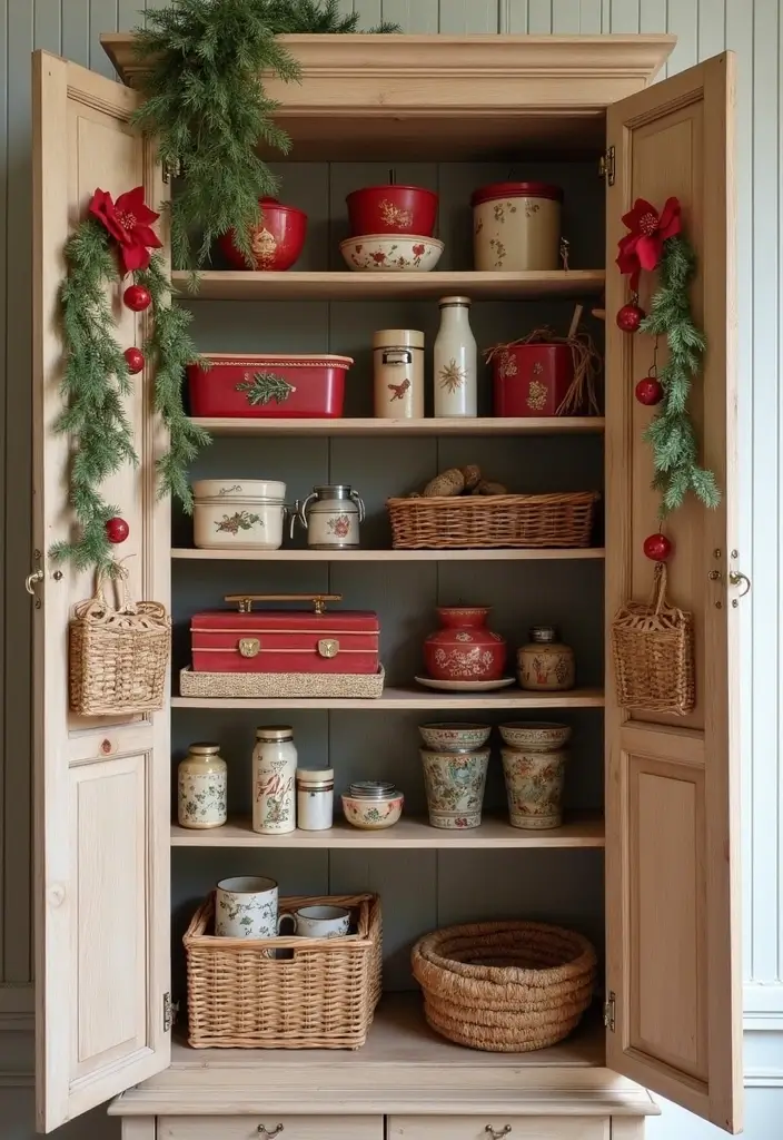 30 Inside Cupboard Ideas Bedroom That Maximize Storage - 28. Seasonal Decor Rotation