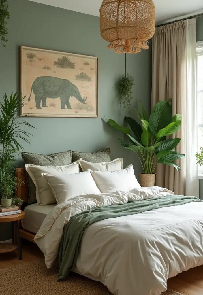 30 Jungle Bedroom Ideas for Adults That Bring Nature Indoors - 22. Eco-Friendly Decor