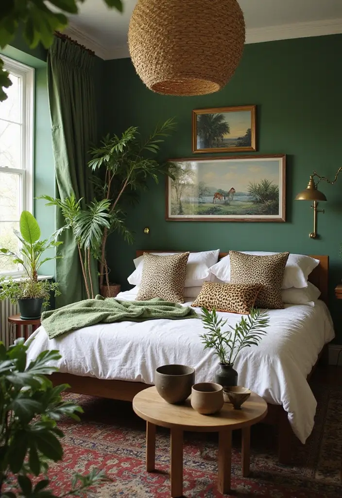 30 Jungle Bedroom Ideas for Adults That Bring Nature Indoors - 23. Incorporate Jungle Themes in Accessories