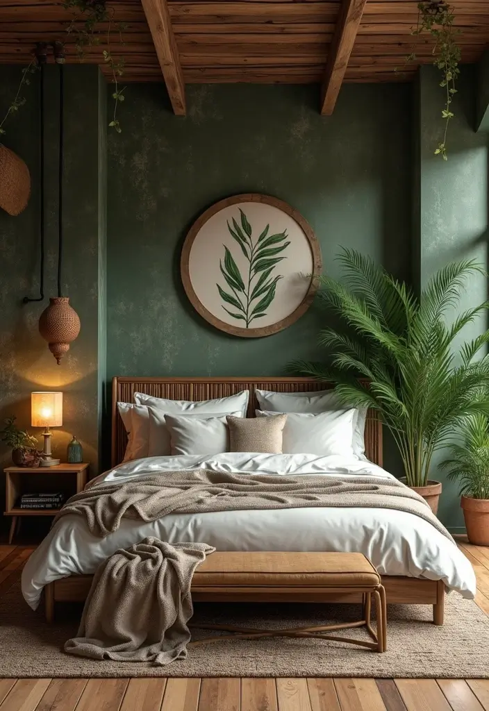 30 Jungle Bedroom Ideas for Adults That Bring Nature Indoors - 25. Juxtaposition of Styles